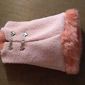 Little Lass Faux Fur Pink Vest Size 5 Girl